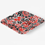 Ukrainisches Volkskunst-Blumenmuster Pappteller (Gewinkelt)