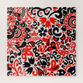 Ukrainisches Volkskunst-Blumenmuster Puzzle (Horizontal)