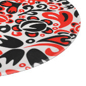 Ukrainisches Volkskunst-Blumenmuster Schneidebrett (Ecke)