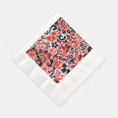 Ukrainisches Volkskunst-Blumenmuster Serviette (Ecke)