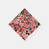 Ukrainisches Volkskunst-Blumenmuster Serviette (Ecke)