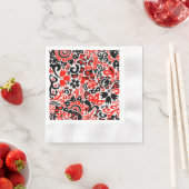 Ukrainisches Volkskunst-Blumenmuster Serviette (Beispiel)