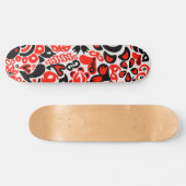 Ukrainisches Volkskunst-Blumenmuster Skateboard (Horizontal)