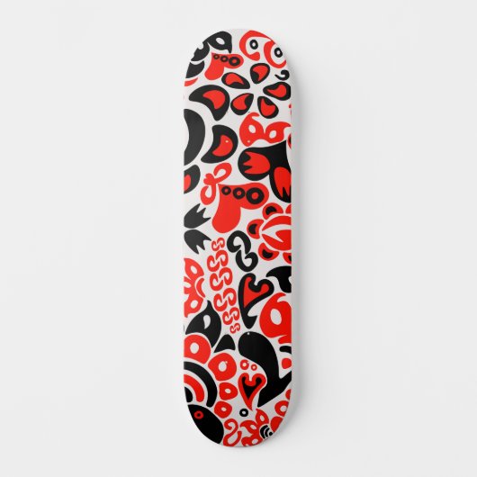 Ukrainisches Volkskunst-Blumenmuster Skateboard (Vorderseite)