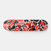 Ukrainisches Volkskunst-Blumenmuster Skateboard (Horizontal)