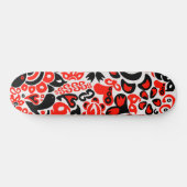 Ukrainisches Volkskunst-Blumenmuster Skateboard (Horizontal)