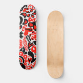 Ukrainisches Volkskunst-Blumenmuster Skateboard (Vorderseite)