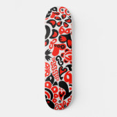 Ukrainisches Volkskunst-Blumenmuster Skateboard (Vorderseite)