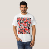 Ukrainisches Volkskunst-Blumenmuster T-Shirt (Vorne ganz)