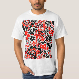 Ukrainisches Volkskunst-Blumenmuster T-Shirt