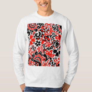 Ukrainisches Volkskunst-Blumenmuster T-Shirt