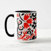 Ukrainisches Volkskunst-Blumenmuster Tasse (Links)