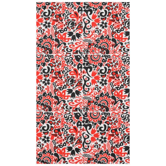 Ukrainisches Volkskunst-Blumenmuster Tischdecke (Vorderseite)