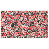 Ukrainisches Volkskunst-Blumenmuster Tischdecke (Vorderseite (Horizontal))