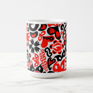 Ukrainisches Volkskunst-Blumenmuster Verwandlungstasse