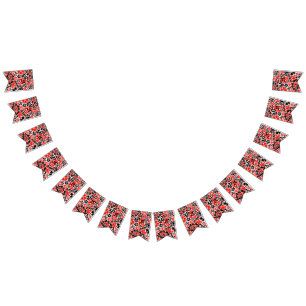 Ukrainisches Volkskunst-Blumenmuster Wimpelkette