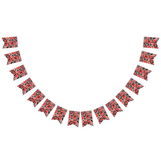 Ukrainisches Volkskunst-Blumenmuster Wimpelkette (Alle)