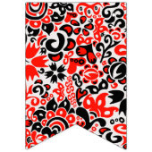 Ukrainisches Volkskunst-Blumenmuster Wimpelkette (Erste Fahne)