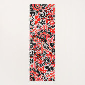 Ukrainisches Volkskunst-Blumenmuster Yogamatte (Rückseite)