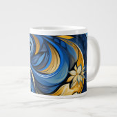Ukrainisches Volkskunstmuster Jumbo-Tasse (Vorderseite Rechts)