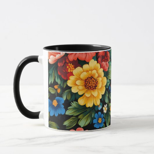 Ukrainisches Volkskunstmuster Tasse (Links)