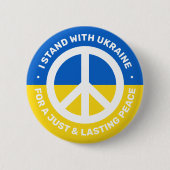 ukrainisches Wahrzeichen für den Frieden mit der U Button (Vorderseite)