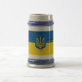 ukrainisches Wappen Bierglas (Mittel)