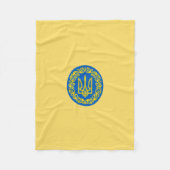 Ukrainisches Wappen Fleecedecke (Vorderseite)