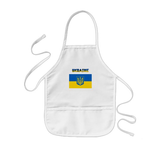 ukrainisches Wappen Kinderschürze (Vorne)