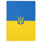 ukrainisches Wappen Klemmbrett (Rückseite)