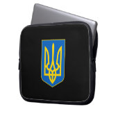Ukrainisches Wappen Laptopschutzhülle (Vorderseite Links)