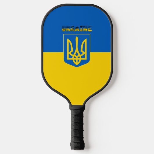 ukrainisches Wappen Pickleball Schläger (Vorderseite)