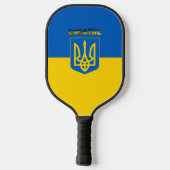 ukrainisches Wappen Pickleball Schläger (Rückseite)