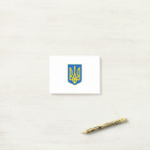 ukrainisches Wappen Post-it Klebezettel (Auf Schreibtisch)