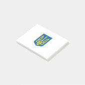 ukrainisches Wappen Post-it Klebezettel (angewinkelt)