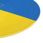 ukrainisches Wappen Schneidebrett (Ecke)