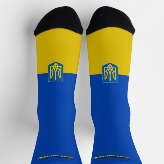 ukrainisches Wappen Socken (Oben)