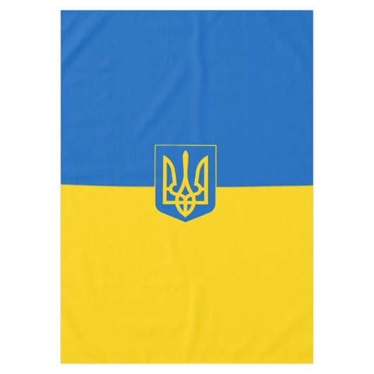 ukrainisches Wappen Tischdecke (Vorderseite)
