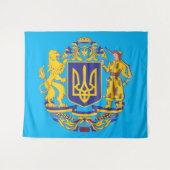 UKRAINISCHES WAPPEN WANDTEPPICH (Vorderseite (Horizontal))