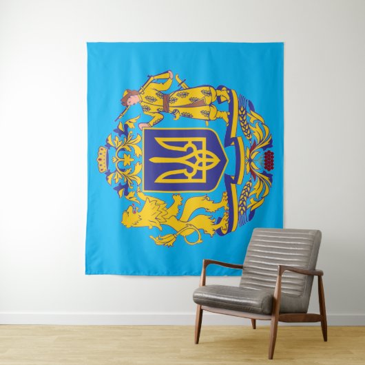 UKRAINISCHES WAPPEN WANDTEPPICH (Beispiel)