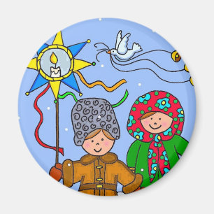 Ukrainisches Weihnachten Carollers Magnet