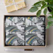 Ukrainisches Wolf-Symbol, stark, stolz Ukraine Art Seidenpapier (Geschenk)