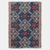 Ukrainisches Ziervolk nahtlos Muster Blanket Decke (Vorderseite Vertikal)