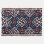 Ukrainisches Ziervolk nahtlos Muster Blanket Decke (Vorderseite)
