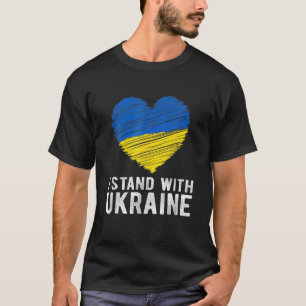 Ukrainisches Zitat Ukraine Cool stehe ich mit Groß T-Shirt