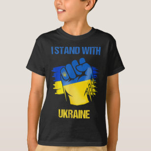 Ukrajina Slava Unterstütze die Ukraine Steh mit de T-Shirt
