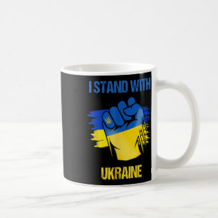Ukrajina Slawa Unterstütze die Ukraine Stehe mit d Kaffeetasse