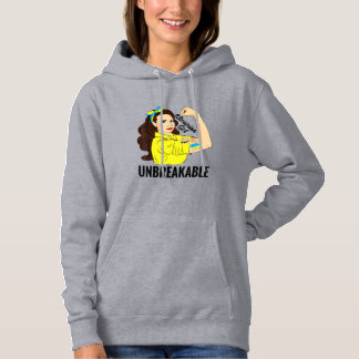 UKRANISCHE MÄDCHENUNTERSTÜTZUNG DER UKRAINE HOODIE