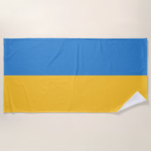 Ukranisches Flag Beach Handtuch
