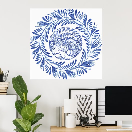 Ukranisches Volkssymbol Poster (Heimbüro)